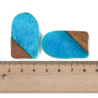 Resin & Wood Pendants WOOD-F015-13F-1