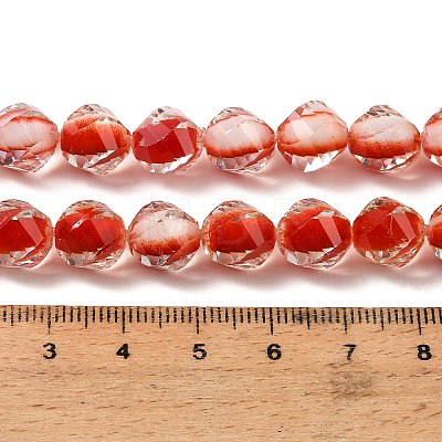 Two Tone Resin Beads Strands GLAA-T035-02D-1