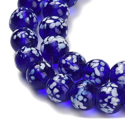 Handmade Lampwork Beads Strands LAMP-H071-01C-1