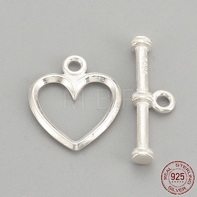 925 Sterling Silver Toggle Clasps STER-S002-61-1
