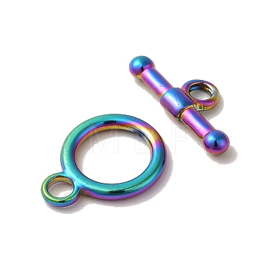 Ion Plating(IP) 304 Stainless Steel Toggle Clasps STAS-H212-19MC-1