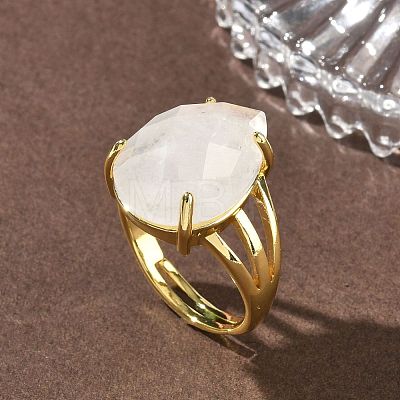 Brass Cuff Open Rings RJEW-D347-04G-16-1
