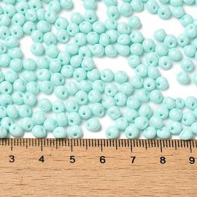 6/0 Opaque Baking Paint Glass Seed Beads SEED-M012-02A-04-1