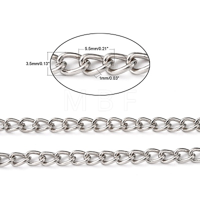 Iron Twisted Chains Curb Chains CHS007Y-01-P-NF-1