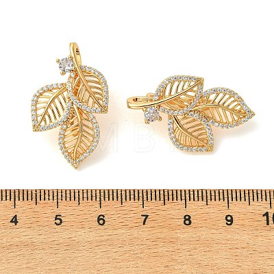 SHEGRACE Brass Micro Pave Clear Cubic Zirconi Twister Clasps XGRQ6B583-885G-1