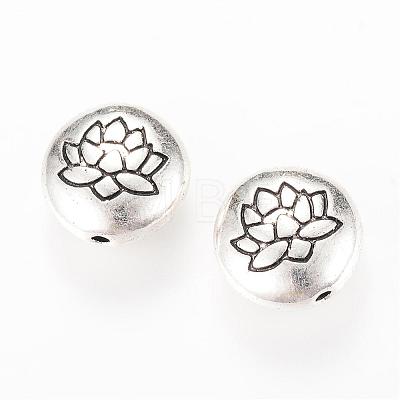 Tibetan Style Alloy Beads TIBEB-Q067-08AS-RS-1
