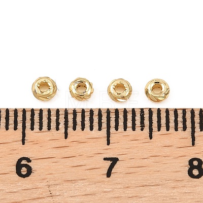 Corrugated Column Brass Beads KK-Z146-05G-01-1