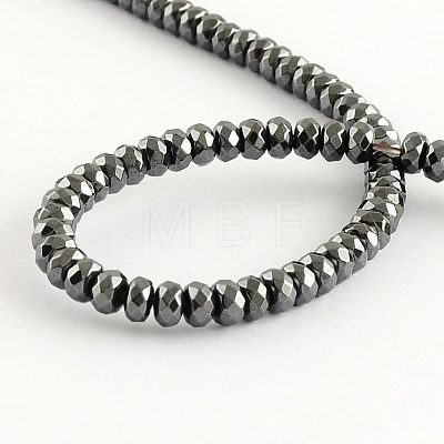 Grade A Non-magnetic Synthetic Hematite Beads Strands G-R211-23-1