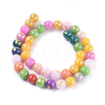 Natural Jade Beads Strands G-F670-A16-10mm-1