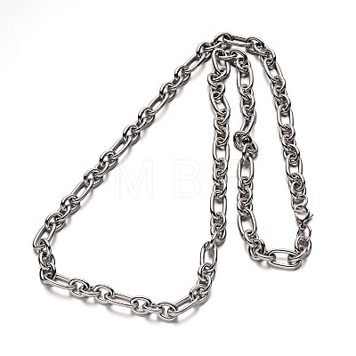 304 Stainless Steel Chain Jewelry Sets SJEW-L401-04P-1