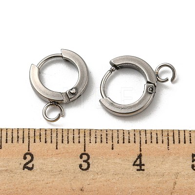 201 Stainless Steel Huggie Hoop Earrings Findings STAS-A167-01E-P-1