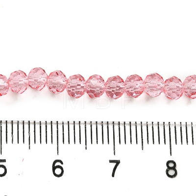 Transparent Baking Paint Glass Beads Strands DGLA-A034-T4mm-D08-1