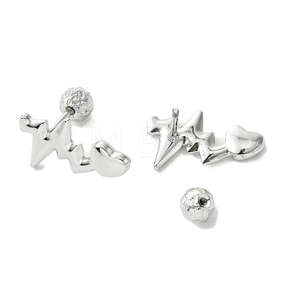 Non-Tarnish 304 Stainless Steel Ear Studs EJEW-Q801-04P-1