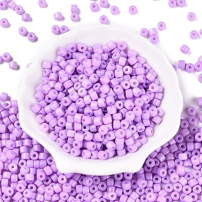 Opaque Baking Paint Glass Seed Beads SEED-T008-02T-1