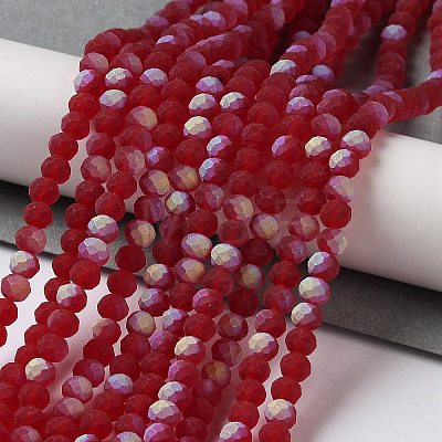 Transparent Glass Beads Strands X1-EGLA-A034-T4mm-MB07-1