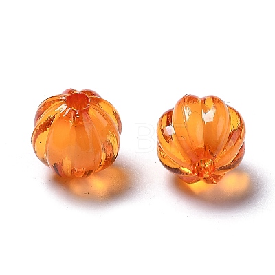 Autumn Theme Transparent Acrylic Beads TACR-S089-10mm-11-1