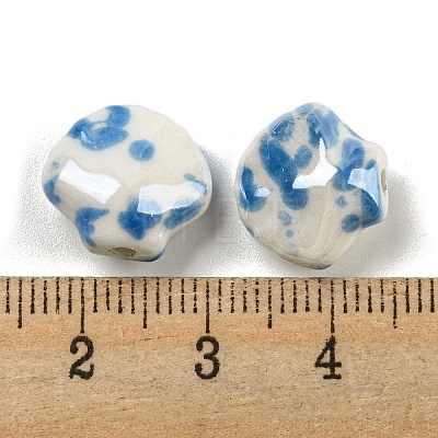 Shell Shape Handmade Porcelain Beads X1-PORC-E022-01F-1