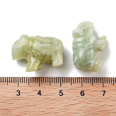 Natural New Jade Carved Figurines DJEW-L023-F10-1