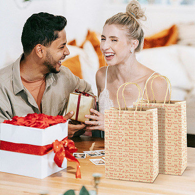10Pcs Valentine's Day Paper Bags CARB-TADJ0001-01B-1