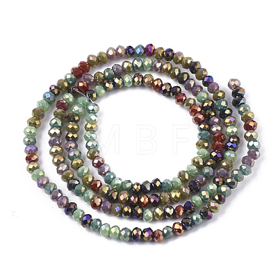 Electroplate Glass Beads Strands EGLA-S192-001A-C01-1