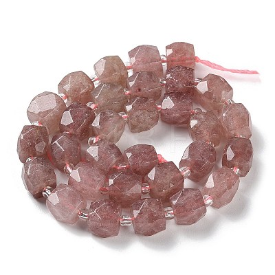 Synthetic Strawberry Quartz Beads Strands G-B065-A08-1