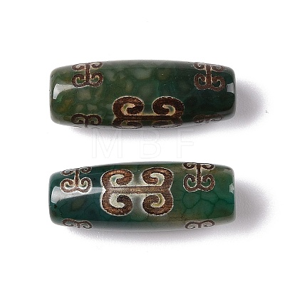 Tibetan Style dZi Beads TDZI-E004-08-1