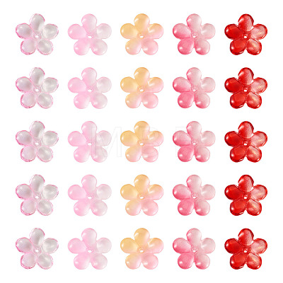 50Pcs 5 Colors Handmade Lampwork Beads LAMP-TA0001-22-1