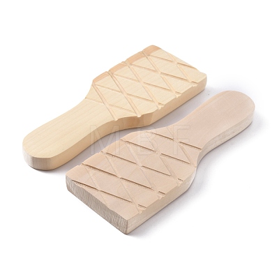 Wood Textured Clay Clapper Board TOOL-WH0051-48-1