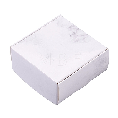 Marble Pattern Foldable Creative Kraft Paper Box CON-CJ0001-05-1