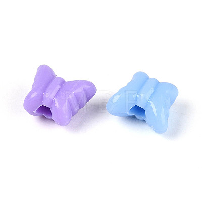 Plastic Butterfly Beads KY-T041-27M-1