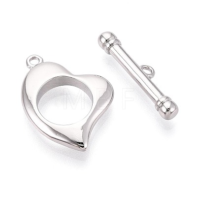 6Pcs Brass Toggle Clasps KK-T073-44P-1