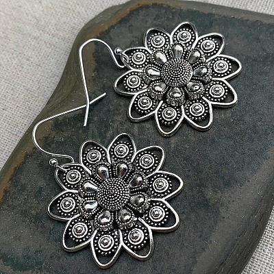 Bohemian Alloy Dangle Earrings FS-WG2CF09-01-1