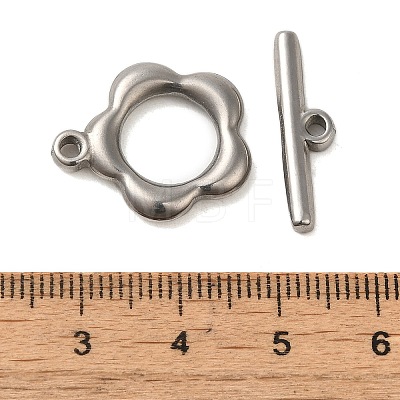 Non-Tarnish 304 Stainless Steel Toggle Clasps LS-STAS-Q324-16P-1
