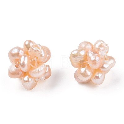 Round Natural Cultured Freshwater Pearl Beads PEAR-N020-10C-1