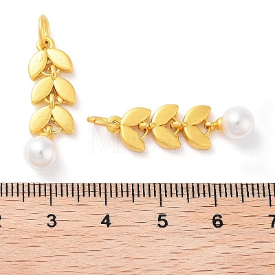 Alloy ABS Bead Pendants PALLOY-A008-06MG-1