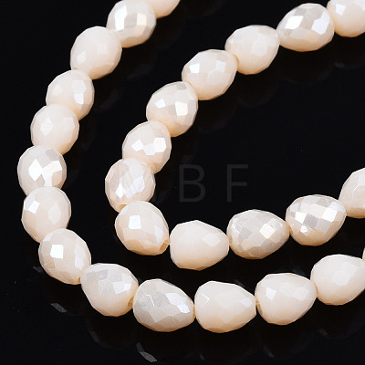 Opaque Glass Beads Strands EGLA-T008-16M-1