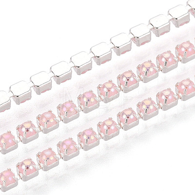 Iron & ABS Imitation Pearl Cup Chains CH-T007-01A-09-1