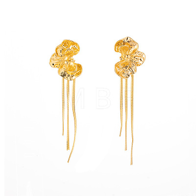 Zinc Alloy Tassel Stud Earrings FS-WG96B09-01-1