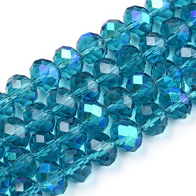 Electroplate Glass Beads Strands EGLA-A044-T1mm-L27-1