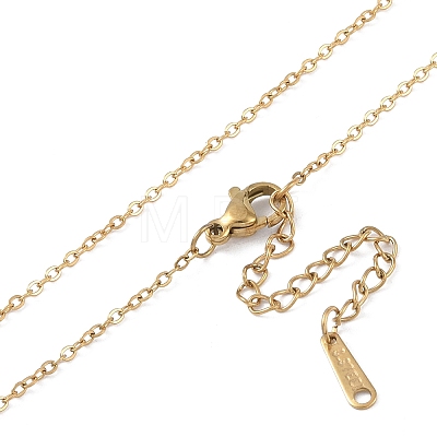 201 Stainless Steel Cable Chain Necklaces NJEW-P309-22A-G-1