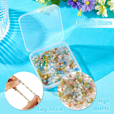300Pcs 10 Styles Natural & Synthetic Mixed Gemstone Beads G-TA0003-09-1