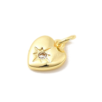 Brass Micro Pave Cubic Zirconia Charms LS-KK-C139-25D-G-1