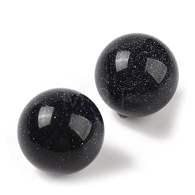 Synthetic Blue Goldstone No Hole Sphere Beads G-K353-04D-26-1