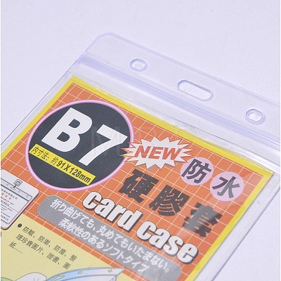Plastic Badge Card Holders X-AJEW-R038-02-1