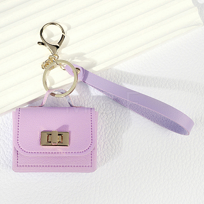 Portable PU Leather Bag Keychains FIND-CL0002-42B-1