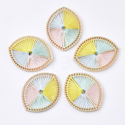 Four-color Polyester Thread Woven Pendants FIND-S319-02-1