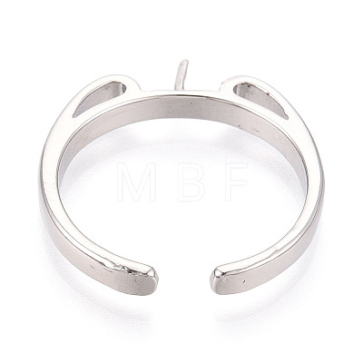 Brass Cup Peg Ring Settings KK-N274-36P-1