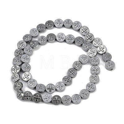 Electroplated Synthetic Non-magnetic Hematite Beads Strands X-G-K375-B02-03-1