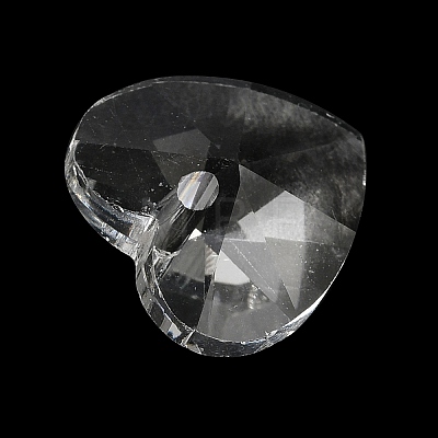 Transparent Glass Heart Charms & Beads GLAA-XCP0001-28-1