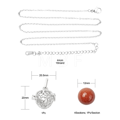 DIY Pendant Necklace Making Kits DIY-FS0001-90-1